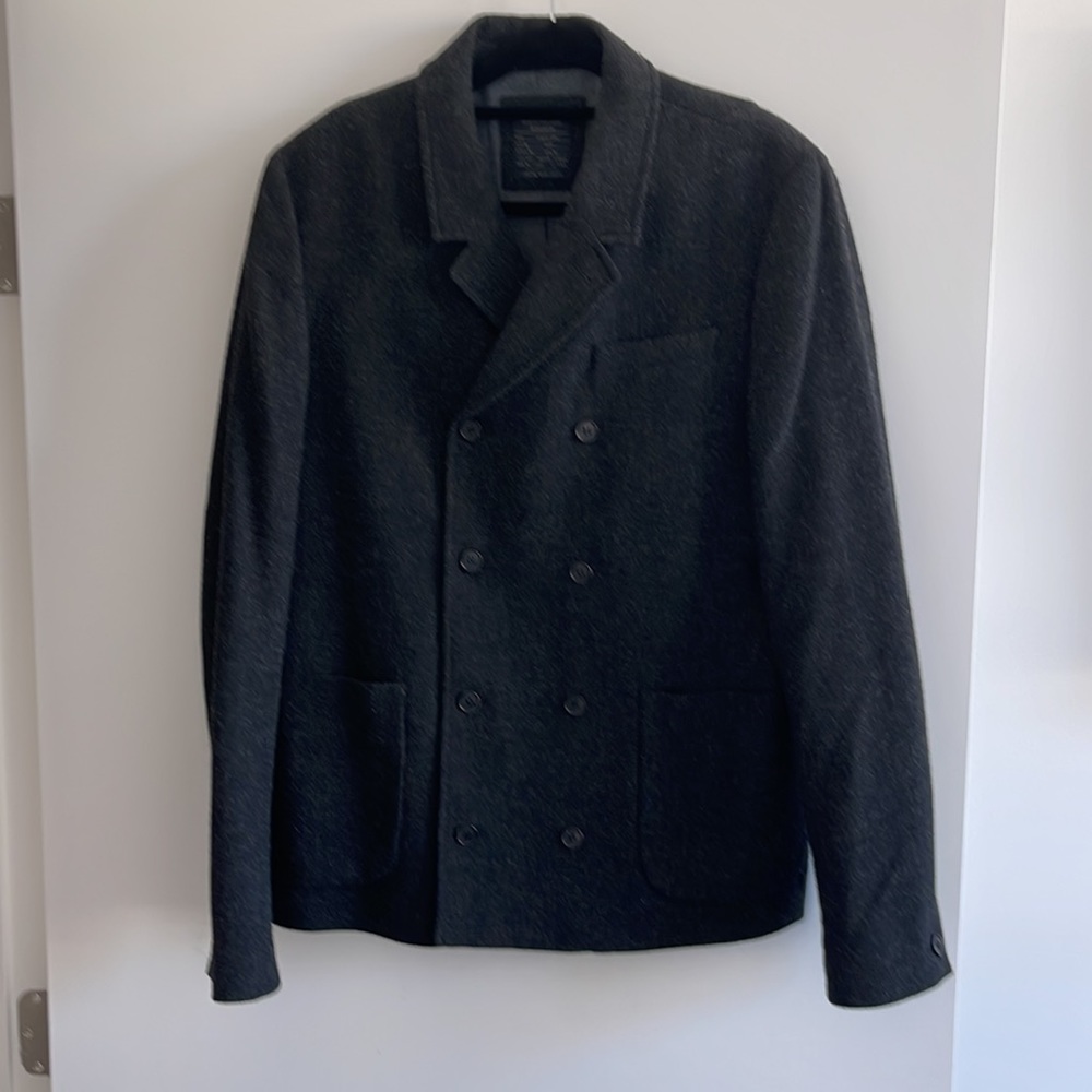 All saints double breasted coat